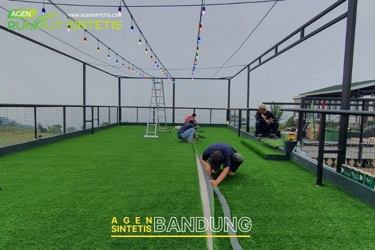 taman rumput sintetis minimalis